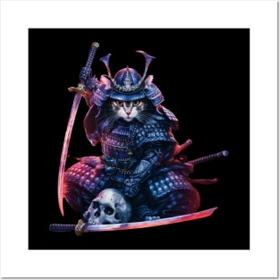 Samurai Cat Posters and Art